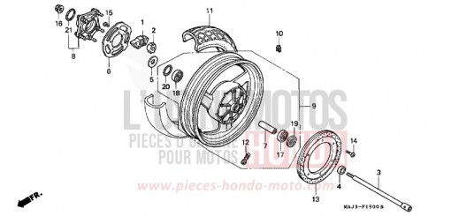 REAR WHEEL (ST1100) ST1100T de 1996